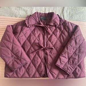 ASOS-quilted purple/maroon light jacket